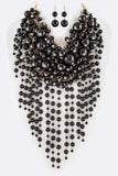Head Turner Statement Mix Pearl Layer Necklace Set-12 Colors
