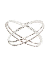 CRISSCROSS RHINESTONE BRACELET-3 COLORS