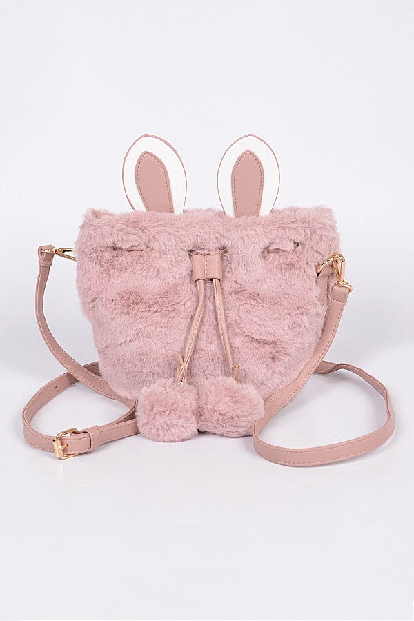 Faux Fur Bunny Bag- 4 Colors