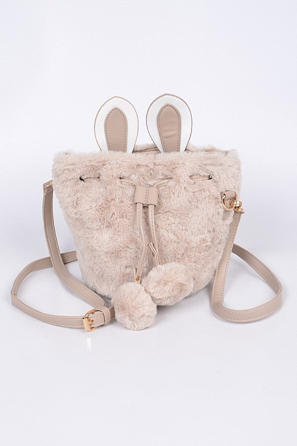 Faux Fur Bunny Bag- 4 Colors