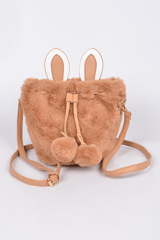 Faux Fur Bunny Bag- 4 Colors