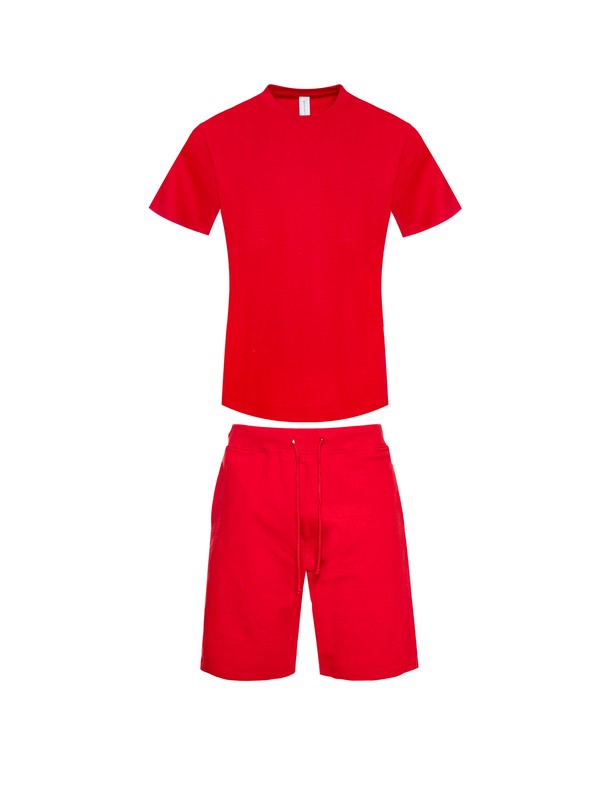 Men's Premium Heavy Weight Single Jersey Short Set-5 Colors