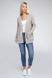 Melange Open Front Sweater Cardigan- 4 Colors