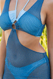 Relaxing Crochet with Tinsel Bottom Mid Cutout Coverup-5 Colors