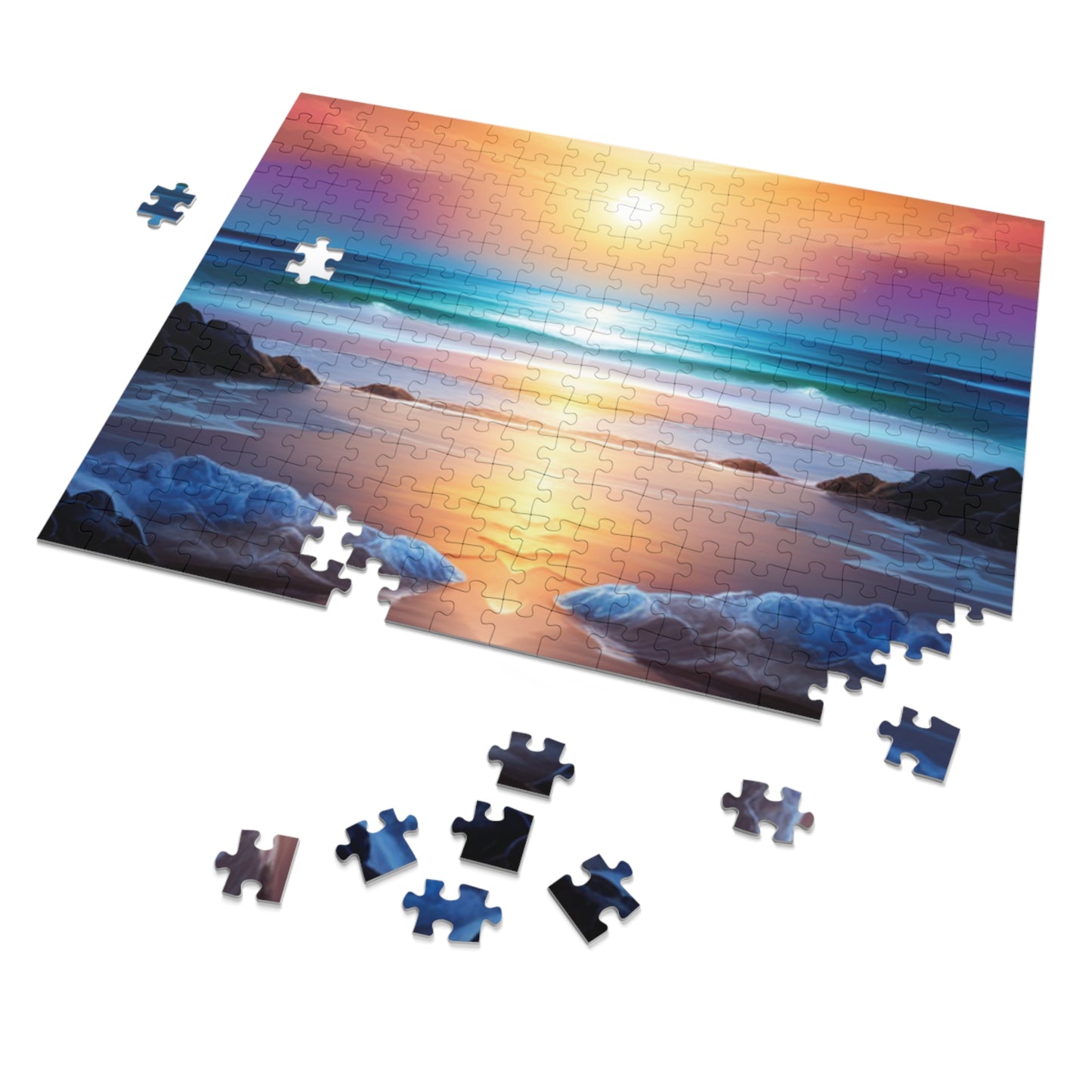 Sunset at the Beach Jigsaw Puzzle (30, 110, 252, 500,1000-Piece)