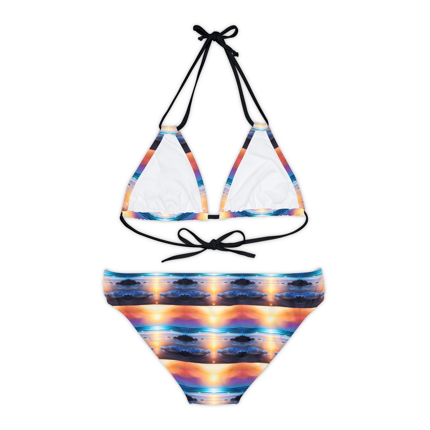 The Beach At Sunset Bikini Set