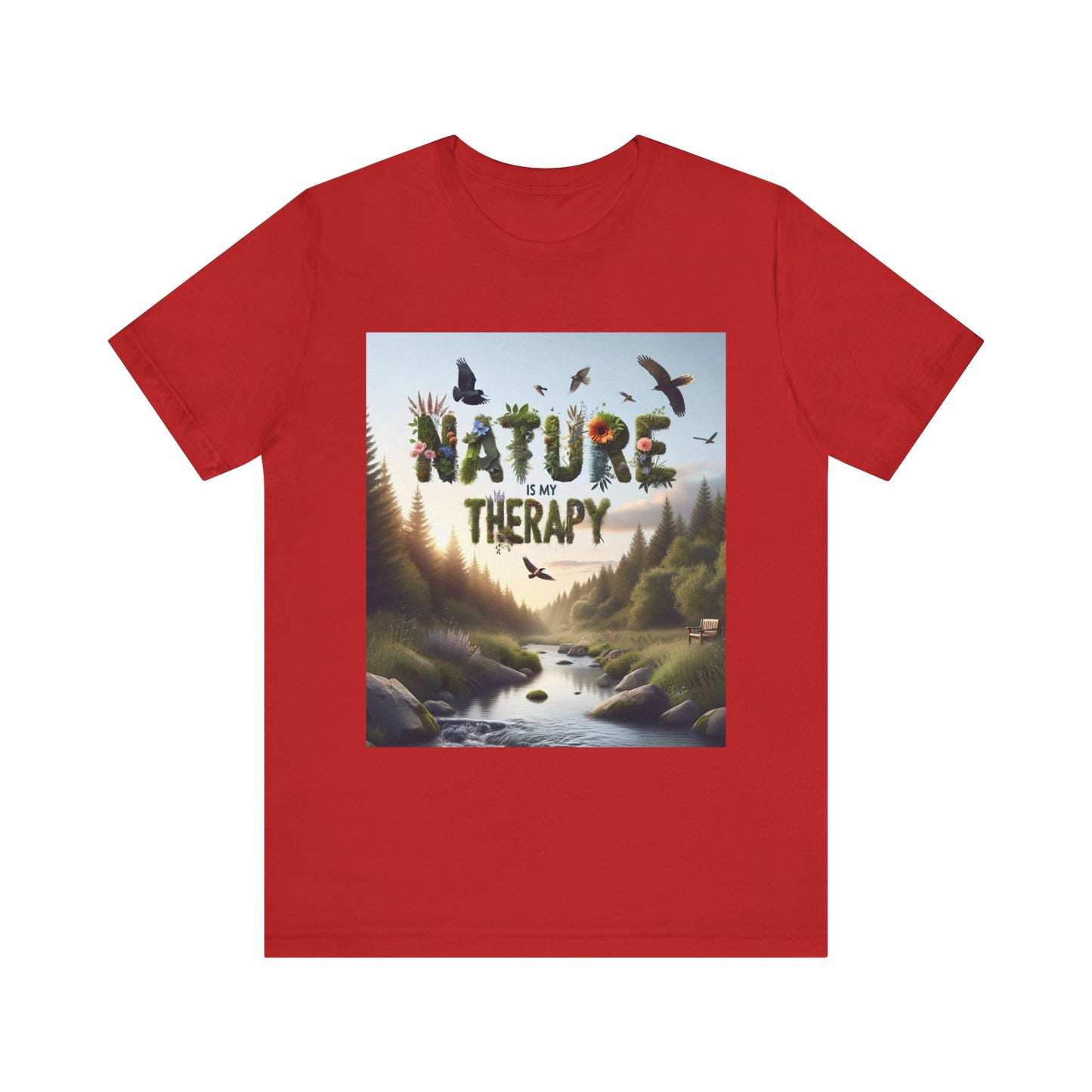 Nature is My Therapy Unisex Tee 2 - Eco-Friendly Comfort for Nature Lovers- 8 Colors