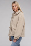 Cozy Sherpa Button-Front Jacket- 3 Colors