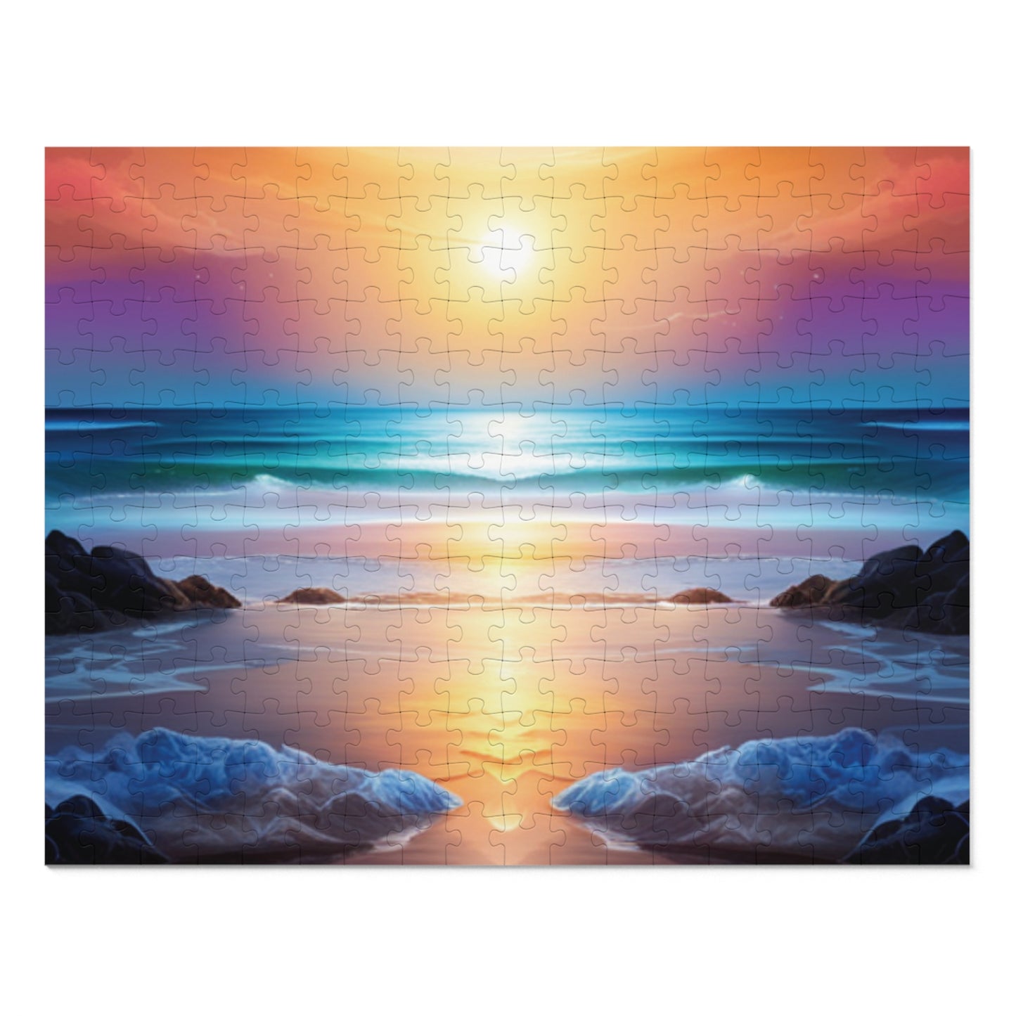 Sunset at the Beach Jigsaw Puzzle (30, 110, 252, 500,1000-Piece)