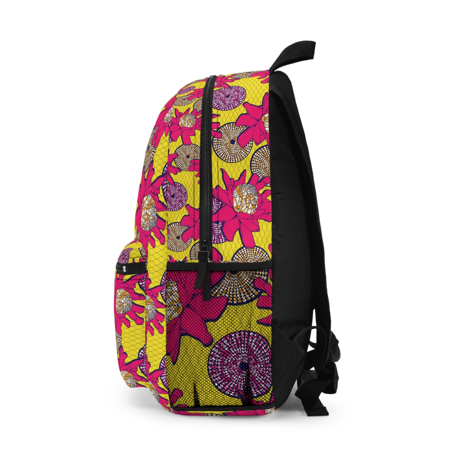 African Flower Print Backpack