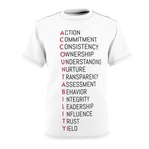 Graphic Tee - Accountability Acronym Design