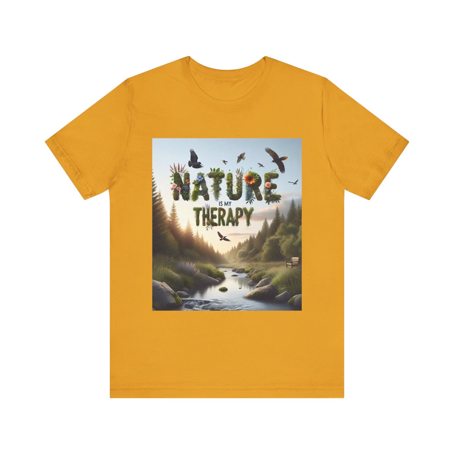 Nature is My Therapy Unisex Tee 2 - Eco-Friendly Comfort for Nature Lovers- 8 Colors