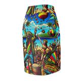 B Marley Let's Get Together & Feel Alright Women's Pencil Skirt