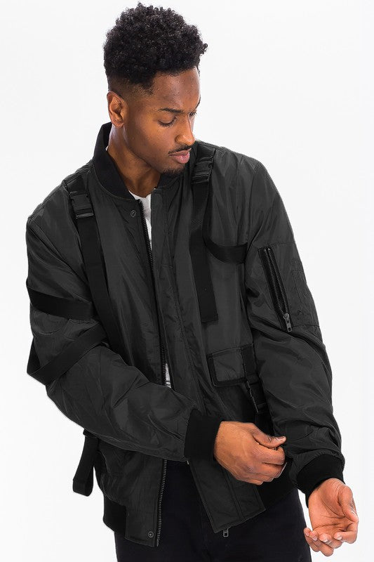 MENS UTILITY STRAP JACKET- 2 COLORS