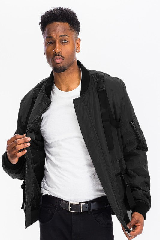 MENS UTILITY STRAP JACKET- 2 COLORS