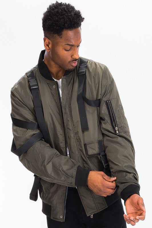 MENS UTILITY STRAP JACKET- 2 COLORS