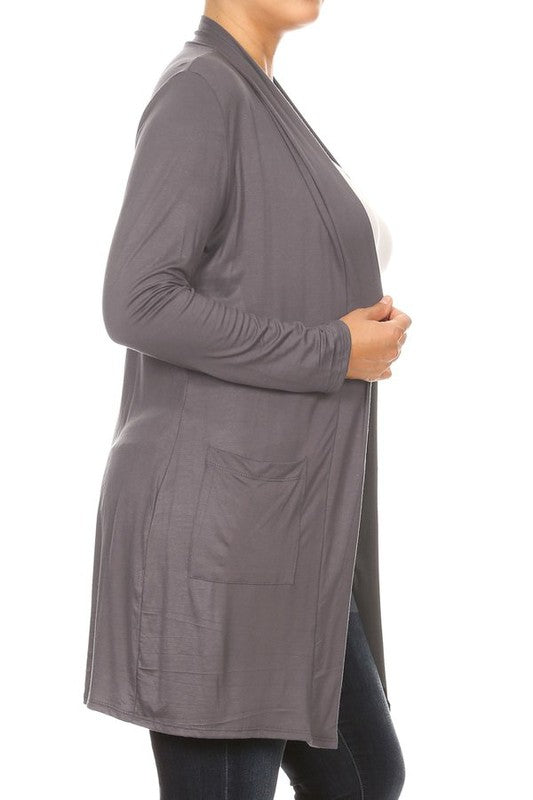 Plus Size Duster Cardigan-16 Colors