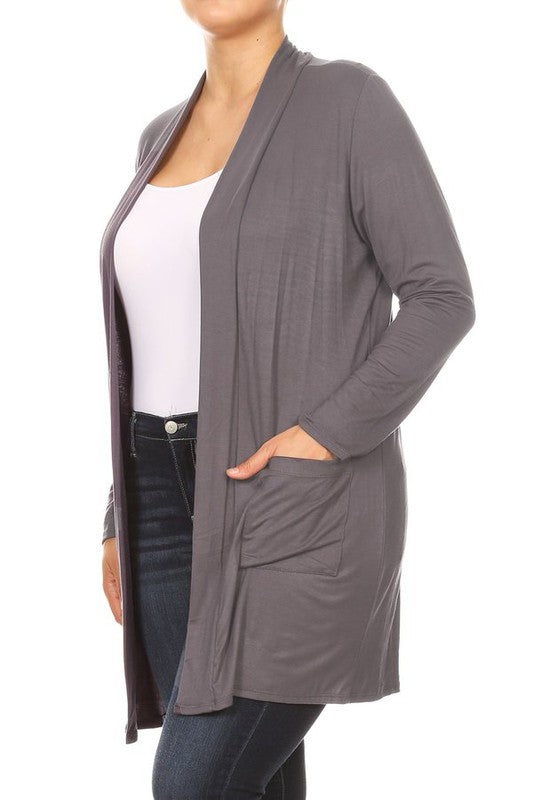 Plus Size Duster Cardigan-16 Colors