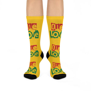 B Marley One Love Cushioned Crew Socks