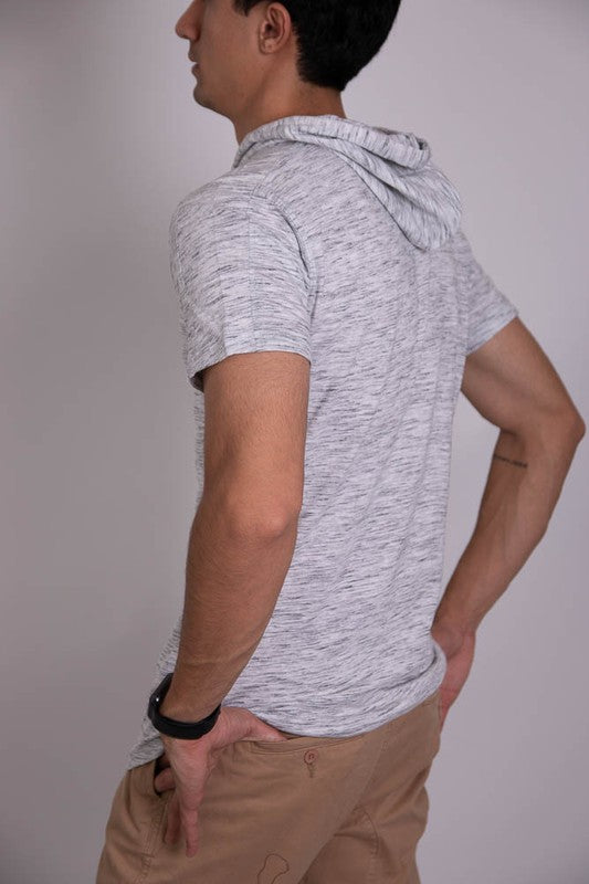 LIGHT WEIGHT TRIBLEND SHORT SLEEVES HOODIE-6 COLORS