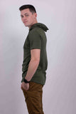 LIGHT WEIGHT TRIBLEND SHORT SLEEVES HOODIE-6 COLORS