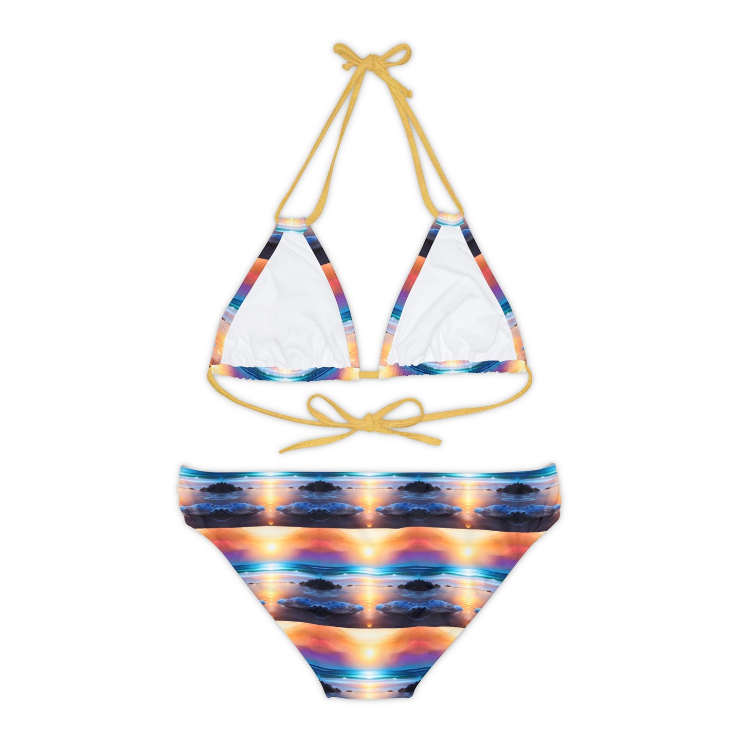 The Beach At Sunset Bikini Set