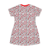 Valentines Heart T-Shirt Dress