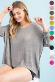Crew Neck Knit Sweater- 7 Colors