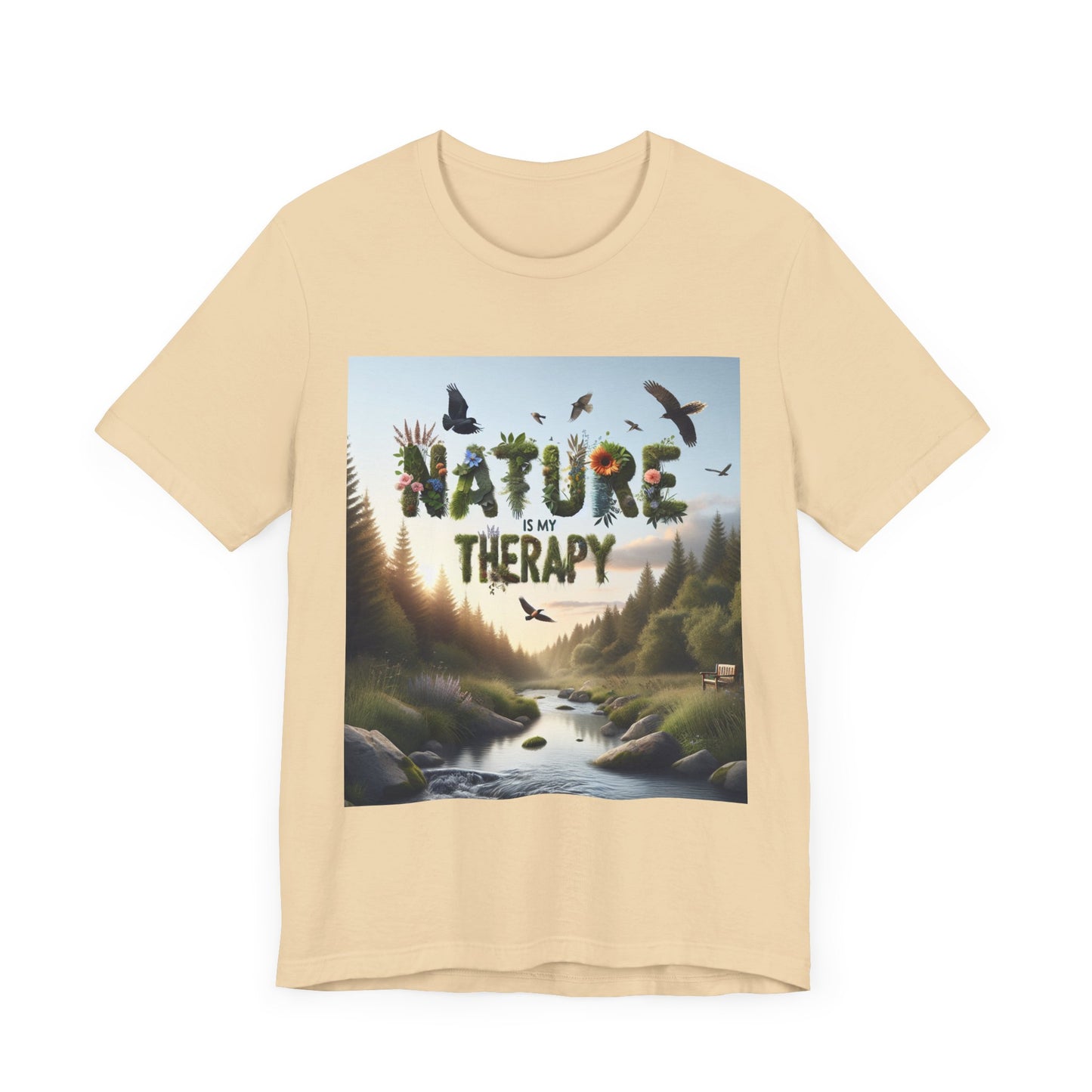 Nature is My Therapy Unisex Tee 2 - Eco-Friendly Comfort for Nature Lovers- 8 Colors