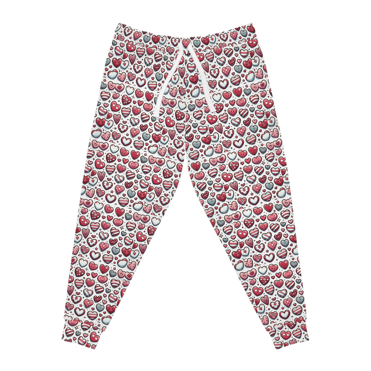 Valentine's Hearts Athletic Joggers