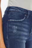 Kan Can USA High Rise Piecing Detail Super Skinny Jeans