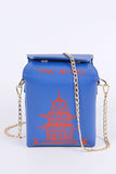 Chinese Take Out Box Fashion Clutch- 9 Colors