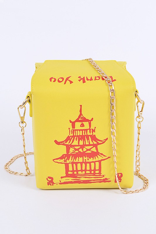Chinese Take Out Box Fashion Clutch- 9 Colors