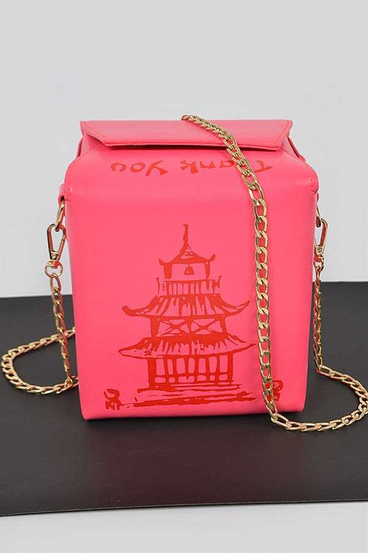Chinese Take Out Box Fashion Clutch- 9 Colors