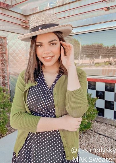 Crewneck Button Down Knit Cardigan Sweater-21  Colors