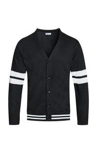 Weiv Men's Two Stripe Button Cardigan- Colors