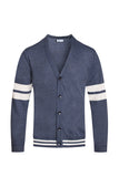 Weiv Men's Two Stripe Button Cardigan- Colors