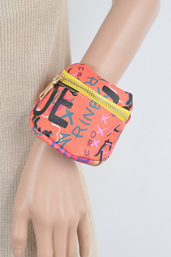 Multi Graffiti Wrist & Ankle Bag