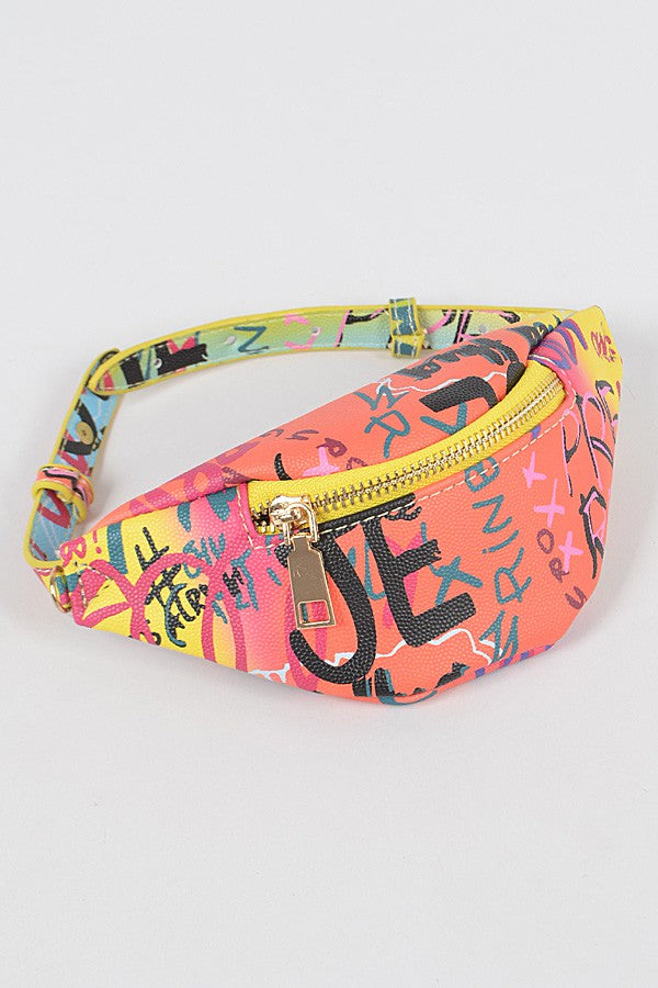 Multi Graffiti Wrist & Ankle Bag