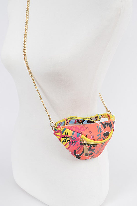 Multi Graffiti Wrist & Ankle Bag
