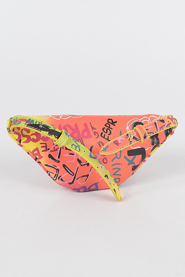 Multi Graffiti Wrist & Ankle Bag
