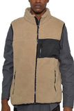 Men's Padded Sherpa Fleece Vest- 6 Colors