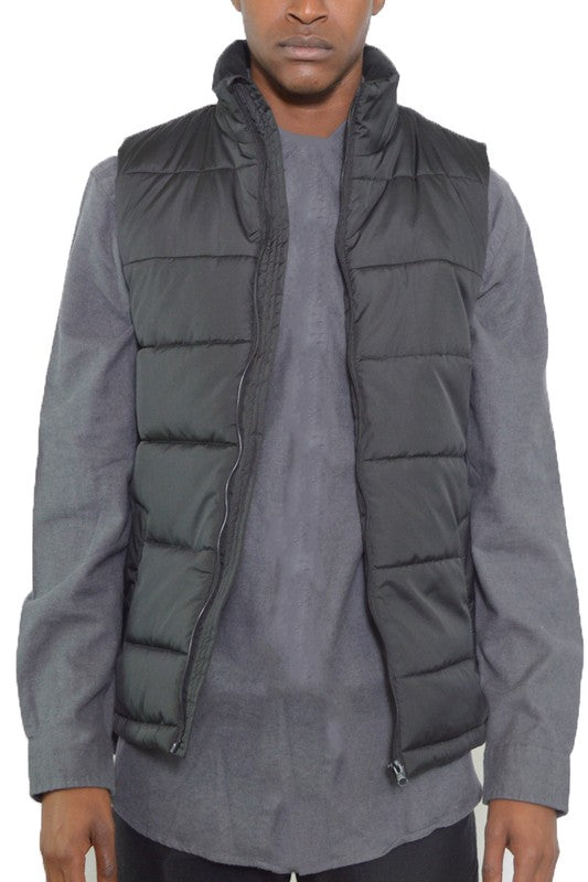 MEN'S PADDED WINTER TWO TONE VEST- 6 COLORS