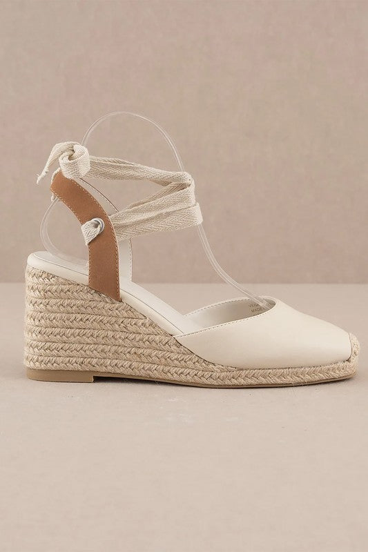 D-ALONDRA-ESPADRILLE, LACE UP, WEDGE-2 COLORS