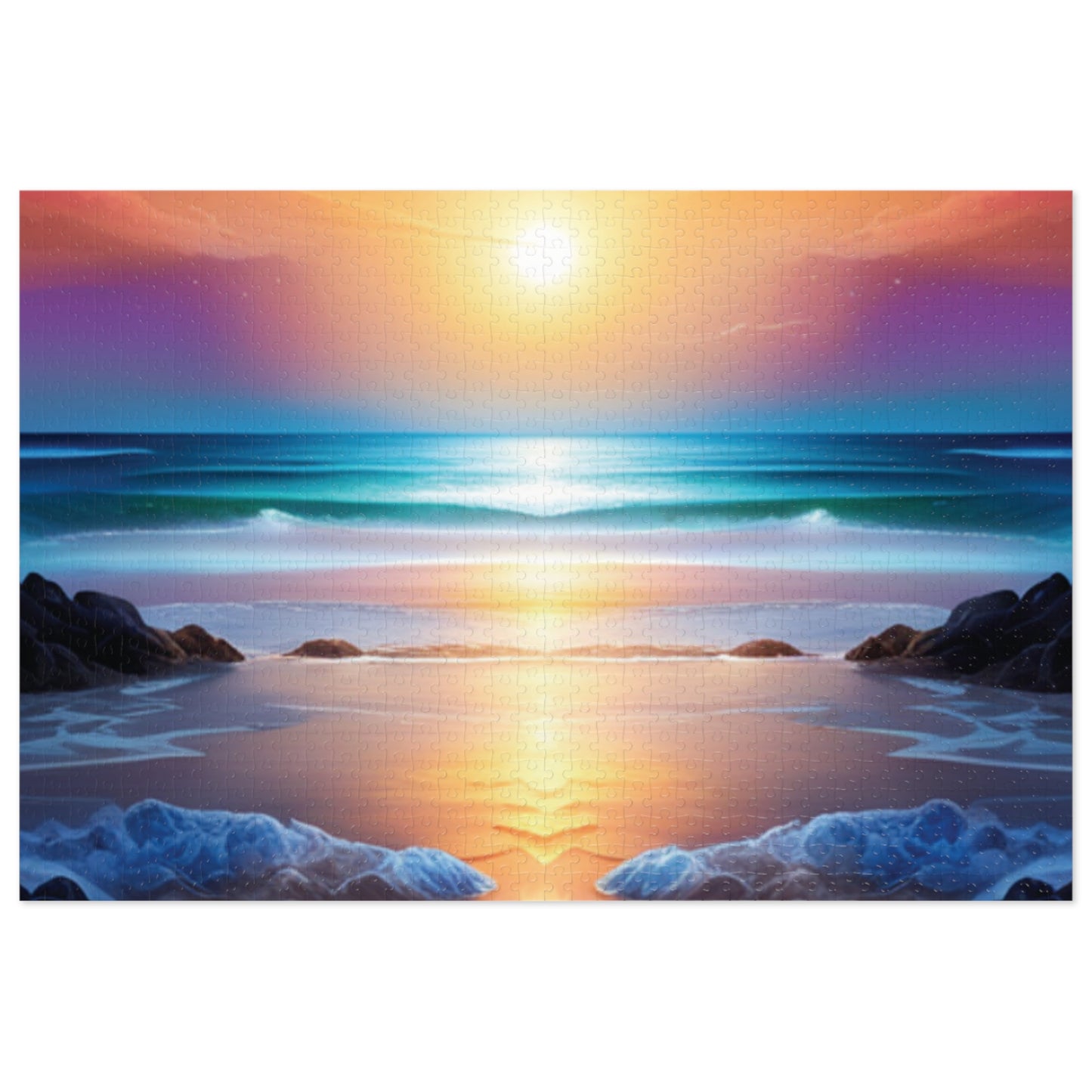 Sunset at the Beach Jigsaw Puzzle (30, 110, 252, 500,1000-Piece)