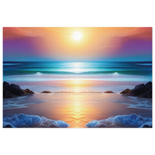 Sunset at the Beach Jigsaw Puzzle (30, 110, 252, 500,1000-Piece)