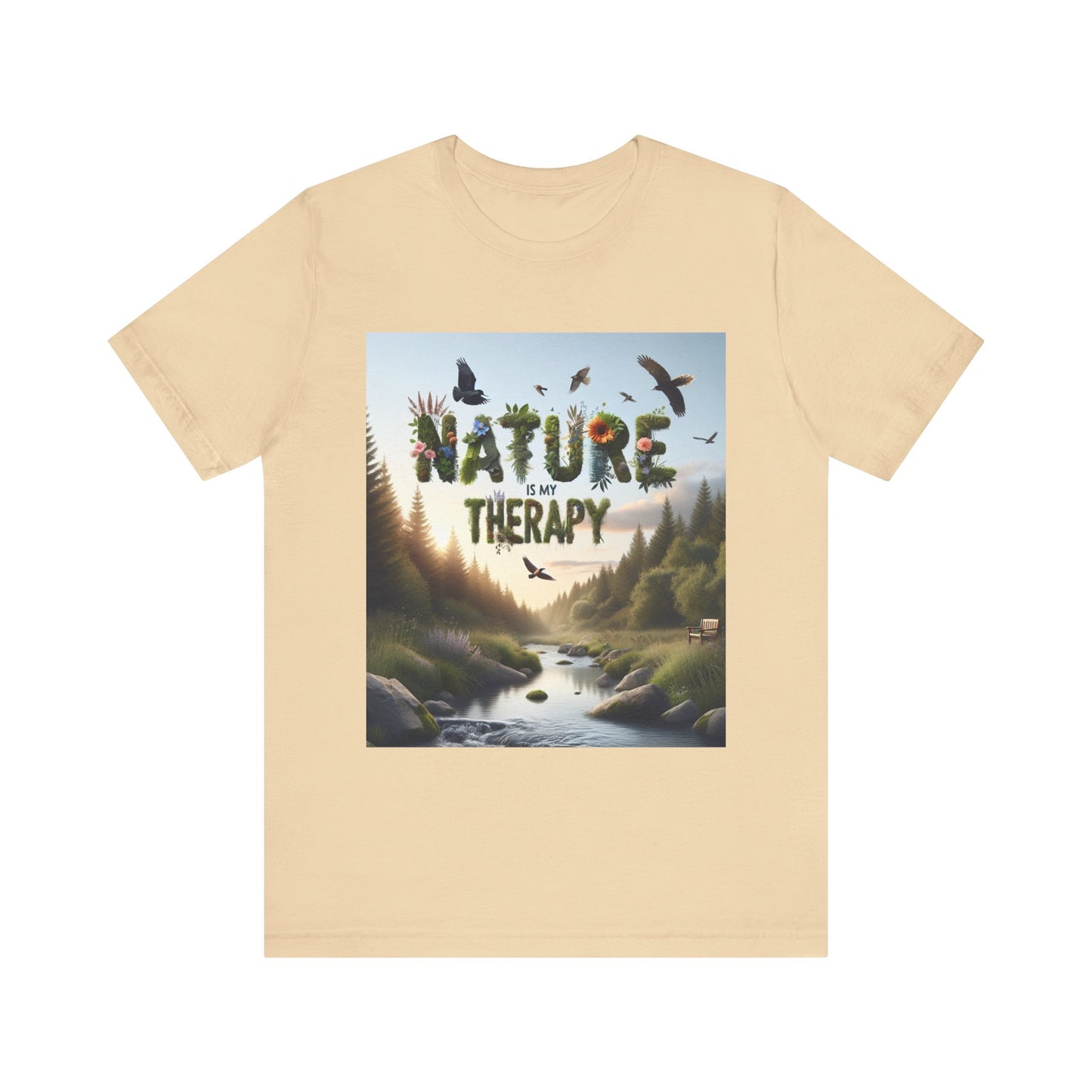 Nature is My Therapy Unisex Tee 2 - Eco-Friendly Comfort for Nature Lovers- 8 Colors