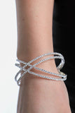 CRISSCROSS RHINESTONE BRACELET-3 COLORS