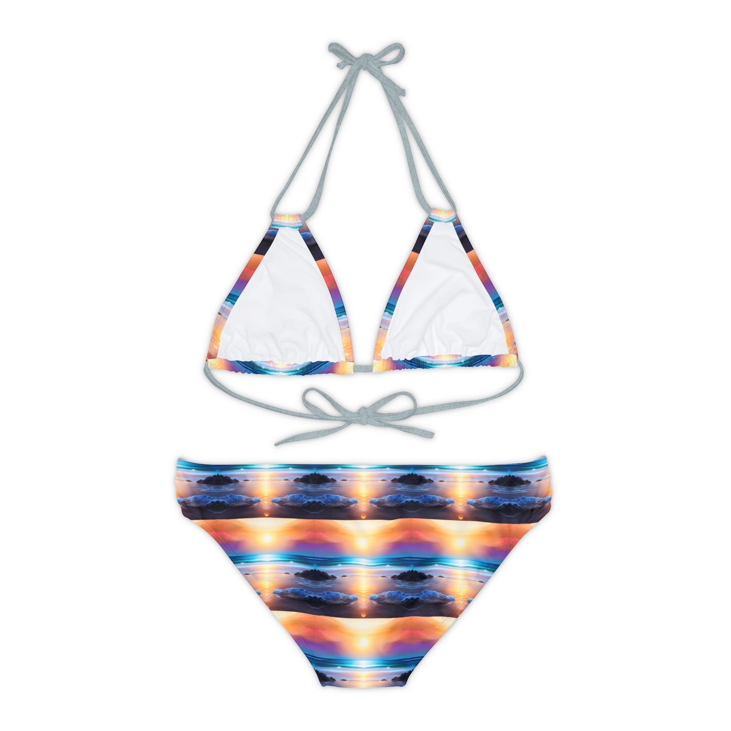 The Beach At Sunset Bikini Set