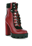 YETI HIGH HEEL LACE-UP BIKER BOOT- 3 COLORS